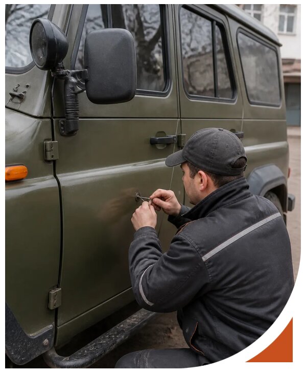 Профессиональное вскрытие автомобиля УАЗ без повреждений в Касимах